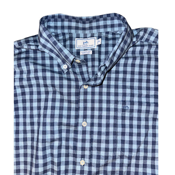 Southern Tide Men's Long‎ Sleeve Plaid Button Down Size: XXL - Picture 2 of 5